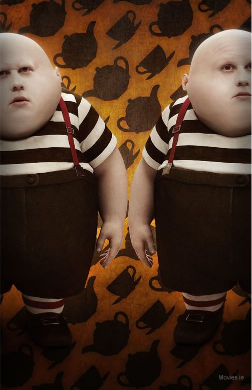 Matt Lucas as Tweedle Dee and Tweedle Dum